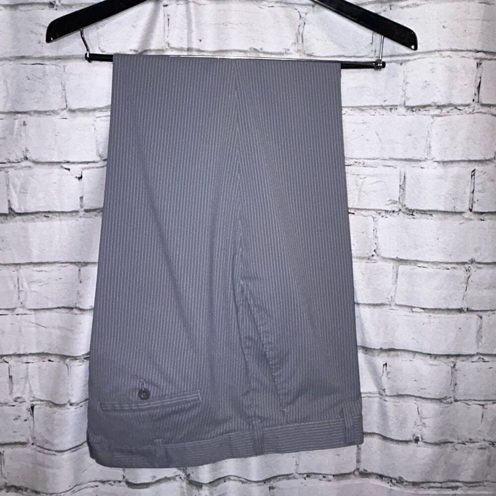 Nike Golf Dri-Fit Pants Gray Stripe Trouser 38x32